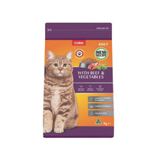 COLES ADULT DRY CAT FOOD WITH BEEF & VEGETABLES 1 KG