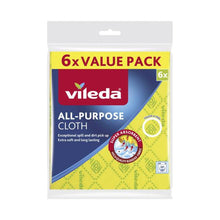 VILEDA ALL PURPOSE CLOTH:ALL PURPOSE:.:6 PACK