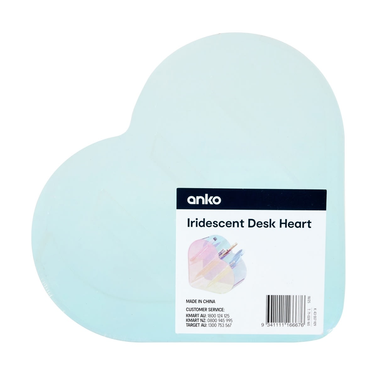 Iridescent Desk Heart