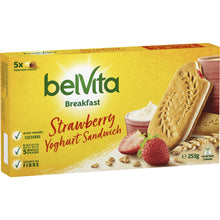 Belvita Strawberry Yoghurt Sandwich Breakfast Biscuits 5 Pack 253g