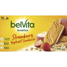 Belvita Strawberry Yoghurt Sandwich Breakfast Biscuits 5 Pack 253g