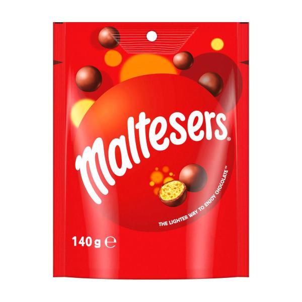 MALTESERS MILK CHOCOLATE SNACK & SHARE BAG 140G