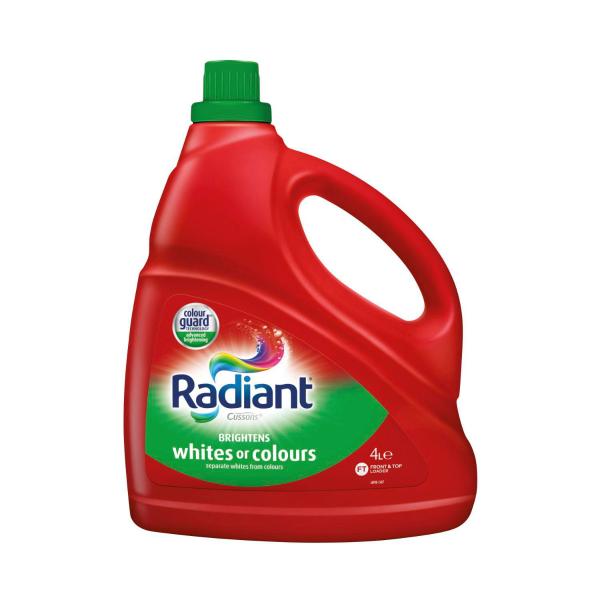 RADIANT LAUNDRY LIQUID WHITES & COLOURS 4L
