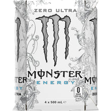 Monster Energy Ultra Multipack Cans 500ml x4 Pack