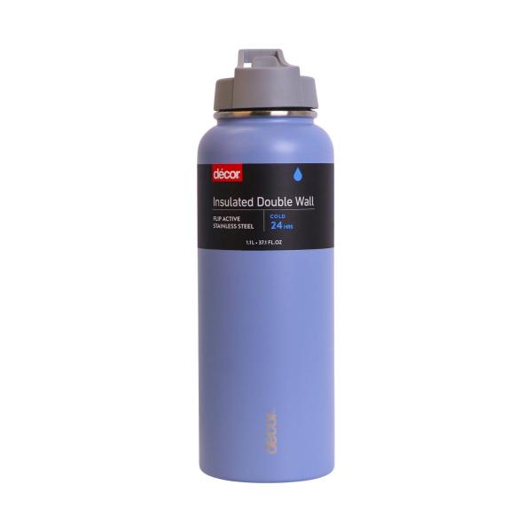 Insulated Double Wall Flip Active Bottle 1.1L