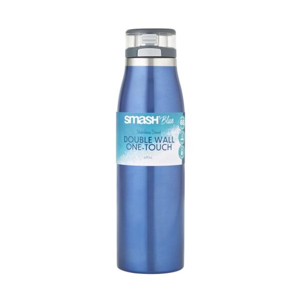 Blue Stainless Steel Double Wall One Touch