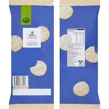 Woolworths Thin & Crispy Rice Crackers Original 6 pack
