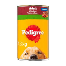 PEDIGREE ADULTWET DOG FOOD WITH BEEF- VEGIES & GRAVY CASSEROLE 1.2KG CAN