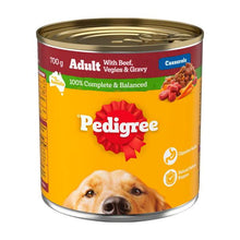 PEDIGREE ADULT WET DOG FOOD WITH BEEF- VEGIES & GRAVY CASSEROLE 700G CAN