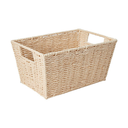 Rectangle Tapered Paper Rope Basket - Natural