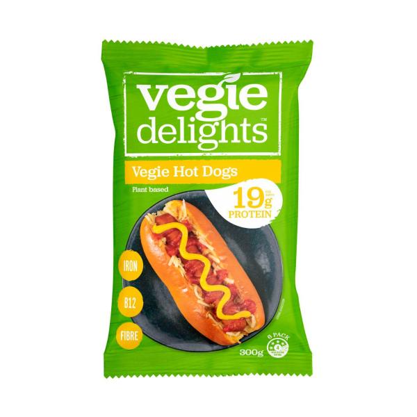 VEGIE DELIGHTS PLANT BASED HOT DOGS 300 GRAM