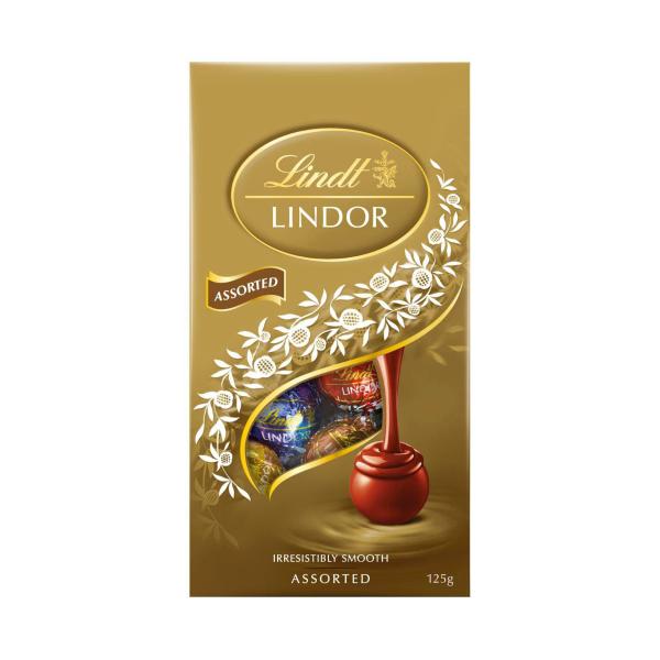LINDT LINDOR ASSORTED CHOCOLATE BAG 125 GRAM