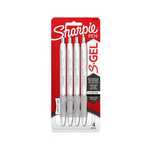SHARPIE S-GEL PENS BLACK 4PK