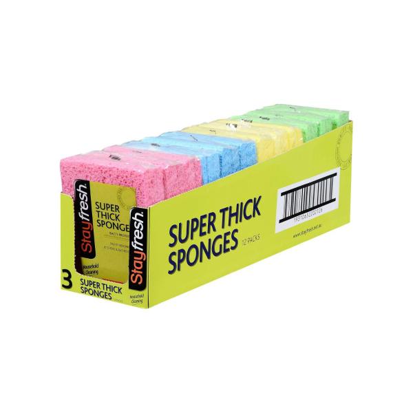 STAY FRESH ANTI BACT SPONGE SUPER THICK