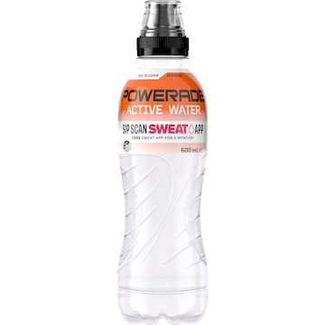 Powerade Active Water Mango Sports Drink Sipper Cap 600mL