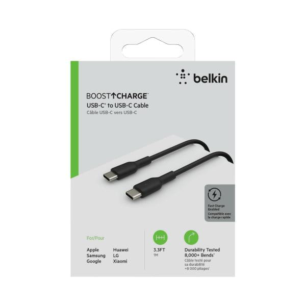 Boostcharge Usb-C To Usb-C Cable- 1m - Black
