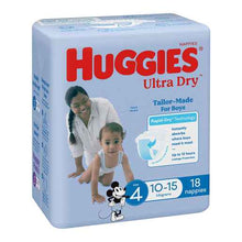 Huggies Ultra Dry for Boys Size 4 (10-15kg) 18 Pack
