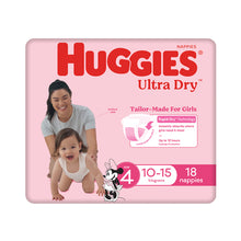 Huggies Ultra Dry for Girls Size 4 (10-15kg) 18 Pack - GimmeNow