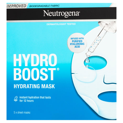 Neutrogena® Hydro Boost Hyaluronic Acid Hydrating Face Sheet Mask 5 Pack - GimmeNow