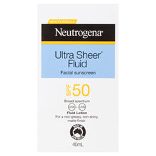 Neutrogena® Ultra Sheer Fluid Facial Sunscreen SPF50 40mL - GimmeNow