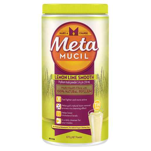 Metamucil Daily Fibre Supplement Lemon Lime Smooth 114 Doses 673g