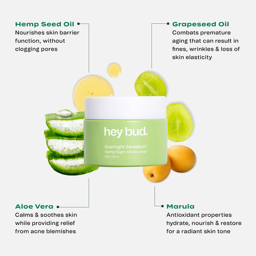 Hey Bud Hemp Night Moisturiser 50g