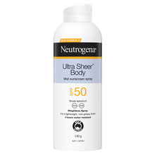 Neutrogena® Ultra Sheer Body Mist Sunscreen Spray SPF50 140g - GimmeNow