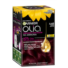 Garnier Olia 4.62 Intense Deep Red Permanent Hair Colour No Ammonia 60% Oils 1 Pack - GimmeNow