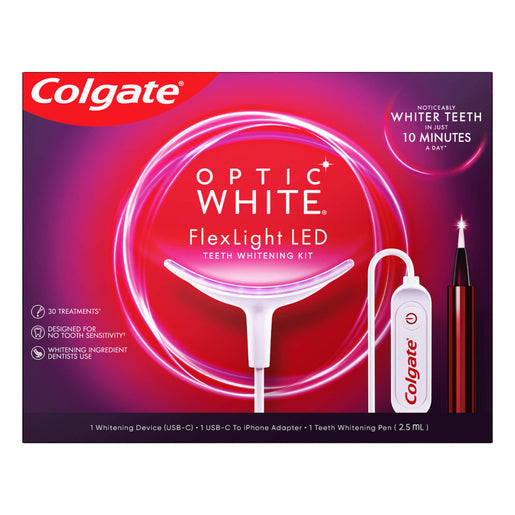 Colgate Optic White FlexLight LED Whitening Kit & Whitening Pen 1 Set