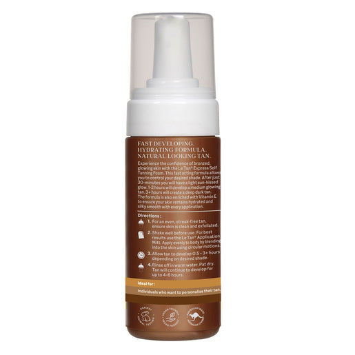 Le Tan Express Tan Self Tanning Foam 110mL - GimmeNow