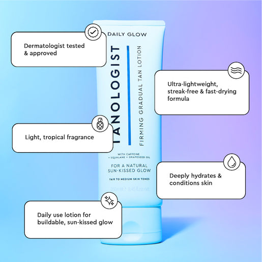TANOLOGIST Firming Daily Glow Fair To Medium Gradual Tan Lotion 250mL