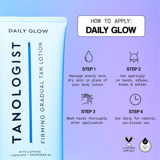 TANOLOGIST Firming Daily Glow Fair To Medium Gradual Tan Lotion 250mL
