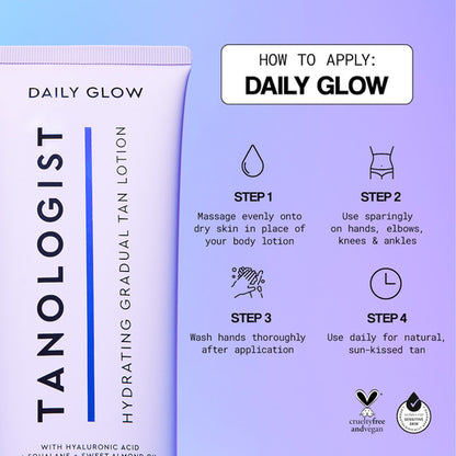TANOLOGIST Hydrating Daily Glow Medium to Dark Gradual Tan Lotion 250mL - GimmeNow
