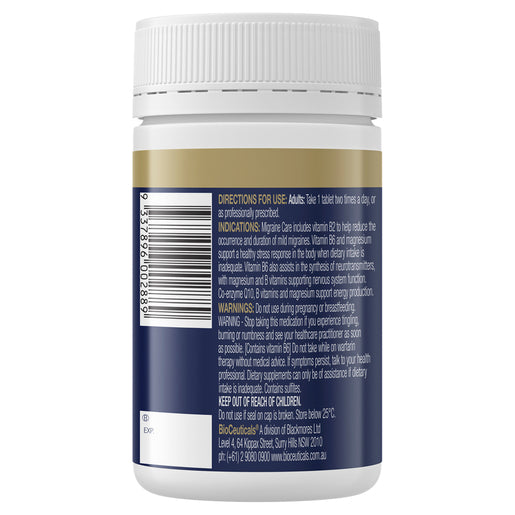 BIOCEUTICALS Migraine Care 120 Tablets