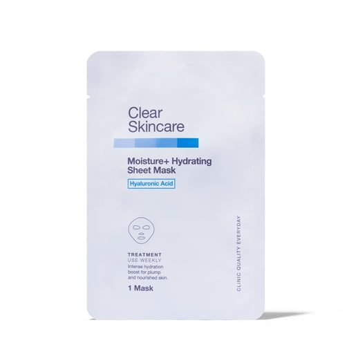 Clear Skincare Moisture+ Hydrating Sheet Mask with Hyaluronic Acid 1 Each