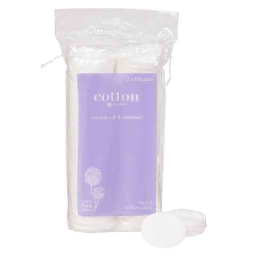 Priceline Round Cotton Pads Twin Pack 200 Pack
