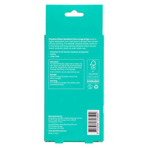 Priceline Extra Large Strips Water Resistant 10 Pack
