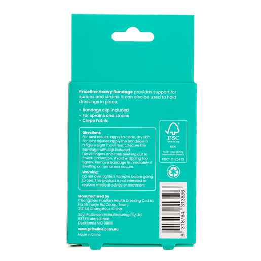 Priceline Heavy Crepe Bandage 7.5cm x 2.3m 1 Pack