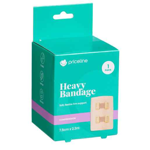 Priceline Heavy Crepe Bandage 7.5cm x 2.3m 1 Pack
