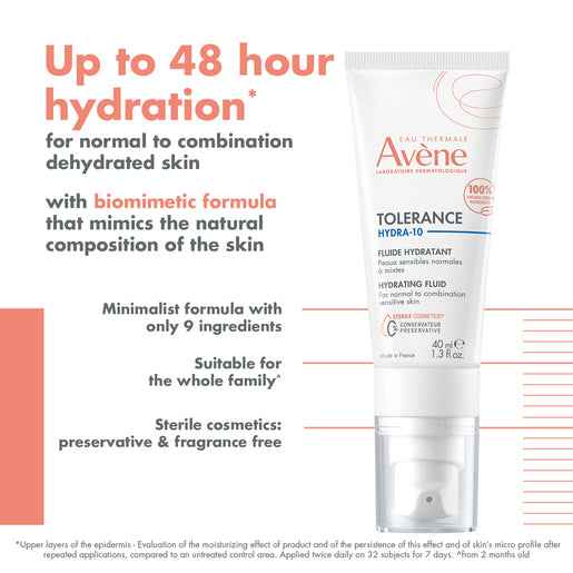Avène Tolerance Hydra-10 Hydrating Fluid 40mL