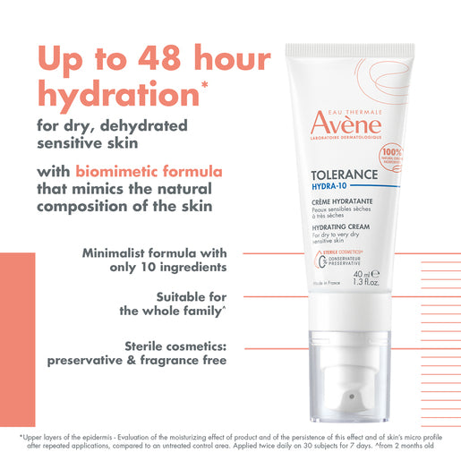 Avène Tolerance Hydra-10 Hydrating Cream 40mL - GimmeNow
