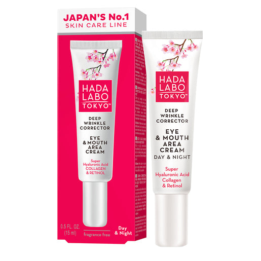 Hada Labo Anti-Aging Deep Wrinkle Corrector Eye & Mouth Area Cream 15mL - GimmeNow