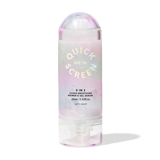 The Quick Flick Quick Screen SPF50 3-in-1 Clear Smoothing Primer & Gel Serum 45mL - GimmeNow