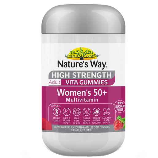 Nature's Way High Strength Adult Vita Gummies Women's 50+ Multivitamin 60 Pastilles
