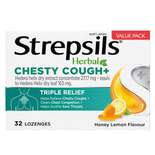Strepsils Herbal Chesty Cough+ Honey Lemon 32 Lozenges
