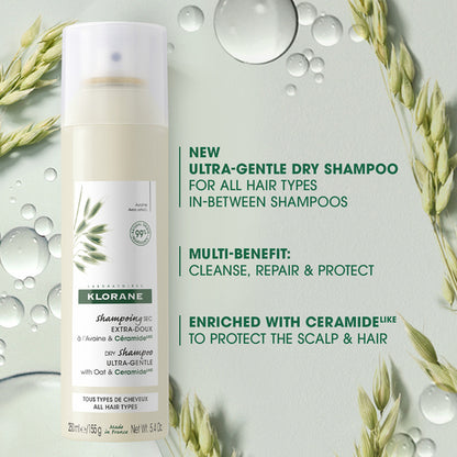 Klorane Dry Shampoo with Oat & Ceramide 250mL