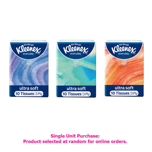 Kleenex Everyday Ultra Soft Pocket Tissues 3 Ply 1 Pack