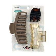 Scunci Claw Clip Value Pack 3 Pack