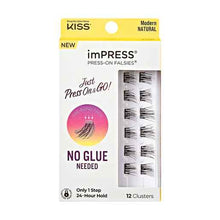 Kiss imPRESS On Clusters Modern Natural Lashes 12 Pack