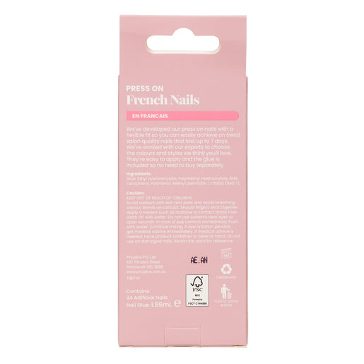 Priceline Square Press On French Nails - En Francais 1 Kit - GimmeNow